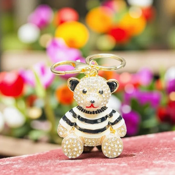 Teddy Bear Keychain Bag Charm - Picture 2 of 4